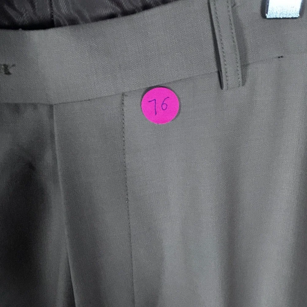 Tiglio Luxe Lanificio Di Biella Mens 36R Virgin Wool Dress‎ Pants Taupe Brown